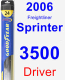 Driver Wiper Blade for 2006 Freightliner Sprinter 3500 - Hybrid