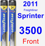 Front Wiper Blade Pack for 2011 Freightliner Sprinter 3500 - Hybrid