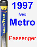 Passenger Wiper Blade for 1997 Geo Metro - Hybrid