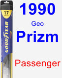 Passenger Wiper Blade for 1990 Geo Prizm - Hybrid