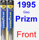 Front Wiper Blade Pack for 1995 Geo Prizm - Hybrid