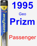 Passenger Wiper Blade for 1995 Geo Prizm - Hybrid