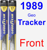 Front Wiper Blade Pack for 1989 Geo Tracker - Hybrid