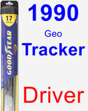 Driver Wiper Blade for 1990 Geo Tracker - Hybrid