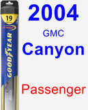 Passenger Wiper Blade for 2004 GMC Canyon - Hybrid