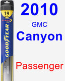 Passenger Wiper Blade for 2010 GMC Canyon - Hybrid