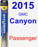 Passenger Wiper Blade for 2015 GMC Canyon - Hybrid