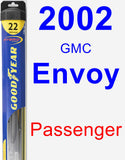 Passenger Wiper Blade for 2002 GMC Envoy - Hybrid