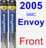 Front Wiper Blade Pack for 2005 GMC Envoy - Hybrid