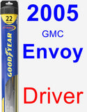 Driver Wiper Blade for 2005 GMC Envoy - Hybrid