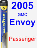 Passenger Wiper Blade for 2005 GMC Envoy - Hybrid