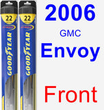 Front Wiper Blade Pack for 2006 GMC Envoy - Hybrid