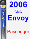 Passenger Wiper Blade for 2006 GMC Envoy - Hybrid