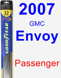 Passenger Wiper Blade for 2007 GMC Envoy - Hybrid