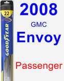 Passenger Wiper Blade for 2008 GMC Envoy - Hybrid