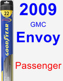 Passenger Wiper Blade for 2009 GMC Envoy - Hybrid