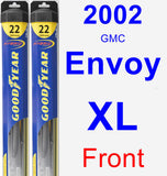 Front Wiper Blade Pack for 2002 GMC Envoy XL - Hybrid