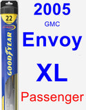 Passenger Wiper Blade for 2005 GMC Envoy XL - Hybrid