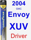 Driver Wiper Blade for 2004 GMC Envoy XUV - Hybrid