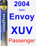 Passenger Wiper Blade for 2004 GMC Envoy XUV - Hybrid