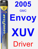 Driver Wiper Blade for 2005 GMC Envoy XUV - Hybrid