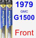 Front Wiper Blade Pack for 1979 GMC G1500 - Hybrid