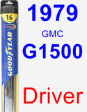 Driver Wiper Blade for 1979 GMC G1500 - Hybrid