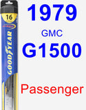 Passenger Wiper Blade for 1979 GMC G1500 - Hybrid