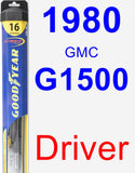 Driver Wiper Blade for 1980 GMC G1500 - Hybrid