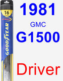 Driver Wiper Blade for 1981 GMC G1500 - Hybrid