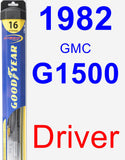 Driver Wiper Blade for 1982 GMC G1500 - Hybrid