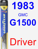 Driver Wiper Blade for 1983 GMC G1500 - Hybrid