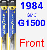 Front Wiper Blade Pack for 1984 GMC G1500 - Hybrid