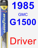 Driver Wiper Blade for 1985 GMC G1500 - Hybrid