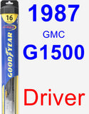 Driver Wiper Blade for 1987 GMC G1500 - Hybrid
