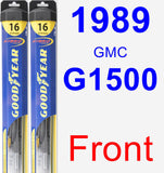 Front Wiper Blade Pack for 1989 GMC G1500 - Hybrid