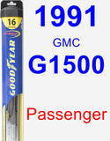 Passenger Wiper Blade for 1991 GMC G1500 - Hybrid