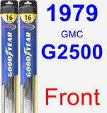 Front Wiper Blade Pack for 1979 GMC G2500 - Hybrid