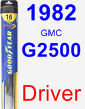 Driver Wiper Blade for 1982 GMC G2500 - Hybrid