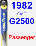 Passenger Wiper Blade for 1982 GMC G2500 - Hybrid