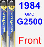 Front Wiper Blade Pack for 1984 GMC G2500 - Hybrid