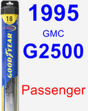 Passenger Wiper Blade for 1995 GMC G2500 - Hybrid