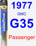 Passenger Wiper Blade for 1977 GMC G35 - Hybrid