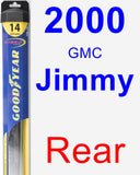 Rear Wiper Blade for 2000 GMC Jimmy - Hybrid