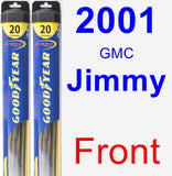 Front Wiper Blade Pack for 2001 GMC Jimmy - Hybrid
