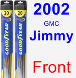 Front Wiper Blade Pack for 2002 GMC Jimmy - Hybrid