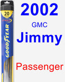 Passenger Wiper Blade for 2002 GMC Jimmy - Hybrid