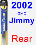 Rear Wiper Blade for 2002 GMC Jimmy - Hybrid