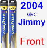 Front Wiper Blade Pack for 2004 GMC Jimmy - Hybrid