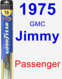 Passenger Wiper Blade for 1975 GMC Jimmy - Hybrid
